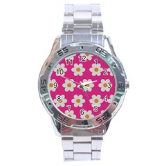 Daisies Stainless Steel Watch