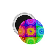 Retro Circles 1 75  Button Magnet