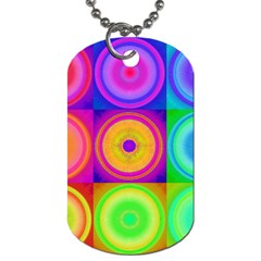 Retro Circles Dog Tag (two-sided) 