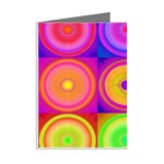 Retro Circles Mini Greeting Card (8 Pack) Right