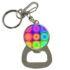 Retro Circles Bottle Opener Key Chain