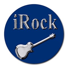 Irock 8  Mouse Pad (round) by SaraThePixelPixie