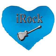 Irock 19  Premium Heart Shape Cushion by SaraThePixelPixie