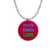 Imagine Create Love Button Necklace