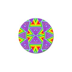 Trippy Rainbow Triangles Golf Ball Marker by SaraThePixelPixie