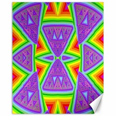 Trippy Rainbow Triangles Canvas 16  X 20  (unframed) by SaraThePixelPixie