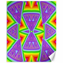 Trippy Rainbow Triangles Canvas 11  X 14  (unframed)