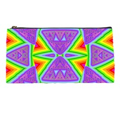 Trippy Rainbow Triangles Pencil Case by SaraThePixelPixie