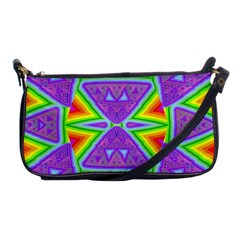 Trippy Rainbow Triangles Evening Bag