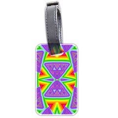 Trippy Rainbow Triangles Luggage Tag (two Sides)