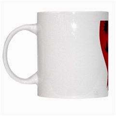 Evil Face Vector Illustration White Coffee Mug