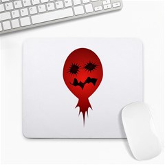 Evil Face Vector Illustration Large Mouse Pad (rectangle) by dflcprints