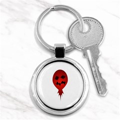 Evil Face Vector Illustration Key Chain (round)