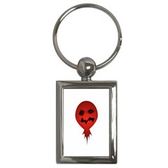 Evil Face Vector Illustration Key Chain (rectangle) by dflcprints