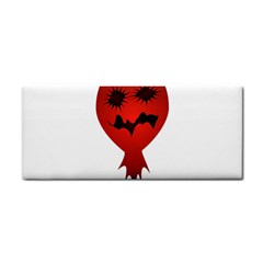 Evil Face Vector Illustration Hand Towel