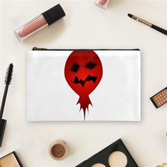 Evil Face Vector Illustration Cosmetic Bag (medium)