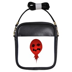 Evil Face Vector Illustration Girl s Sling Bag