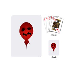 Evil Face Vector Illustration Playing Cards (mini)