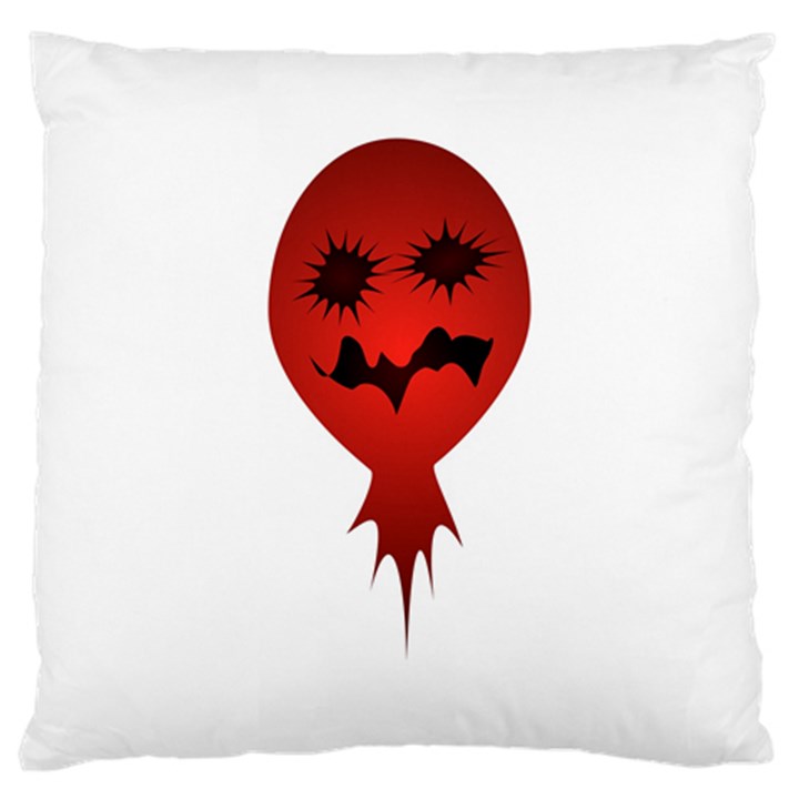 Evil Face Vector Illustration Large Cushion Case (Single Sided) 