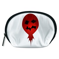 Evil Face Vector Illustration Accessory Pouch (medium) by dflcprints