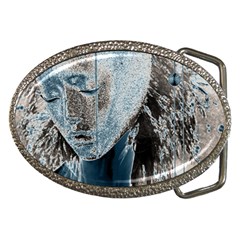 Feeling Blue Belt Buckle (oval) by FunWithFibro