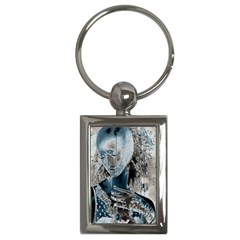 Feeling Blue Key Chain (rectangle) by FunWithFibro