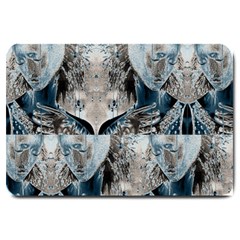 Feeling Blue Large Door Mat by FunWithFibro