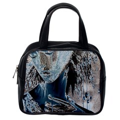 Feeling Blue Classic Handbag (one Side) by FunWithFibro