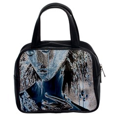 Feeling Blue Classic Handbag (two Sides) by FunWithFibro