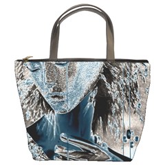 Feeling Blue Bucket Handbag by FunWithFibro