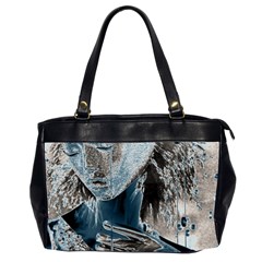 Feeling Blue Oversize Office Handbag (two Sides) by FunWithFibro