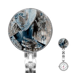 Feeling Blue Stainless Steel Nurses Watch by FunWithFibro