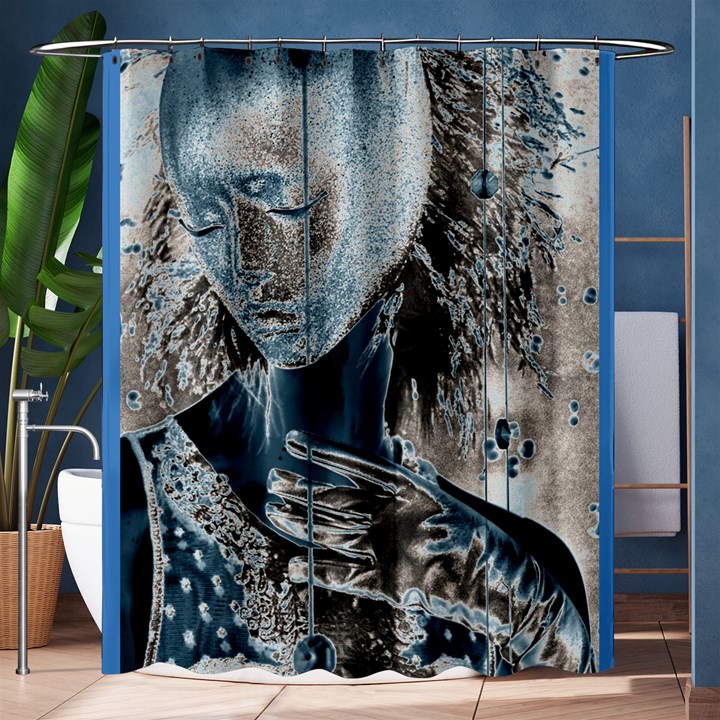 Feeling Blue Shower Curtain 60  x 72  (Medium)