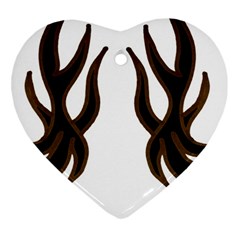 Dancing Fire Heart Ornament by coolcow