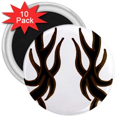 Dancing Fire 3  Button Magnet (10 Pack) by coolcow