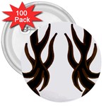 Dancing Fire 3  Button (100 pack) Front