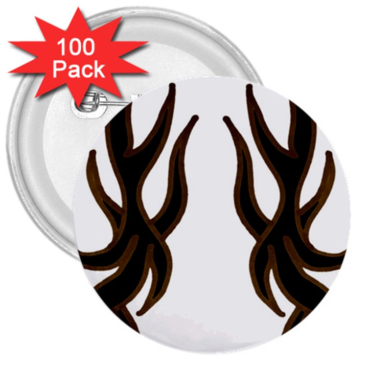 Dancing Fire 3  Button (100 pack)