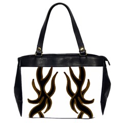 Dancing Fire Oversize Office Handbag (two Sides) by coolcow