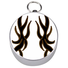 Dancing Fire Silver Compass