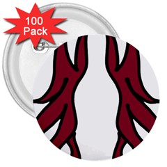 Dancing Fire 2 3  Button (100 Pack)