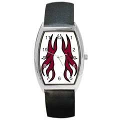 Dancing Fire 2 Tonneau Leather Watch