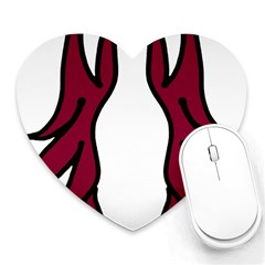 Dancing Fire 2 Mouse Pad (heart) by coolcow