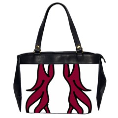 Dancing Fire 2 Oversize Office Handbag (two Sides) by coolcow