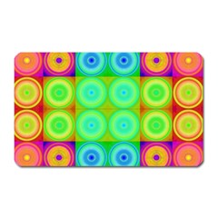 Rainbow Circles Magnet (rectangular)