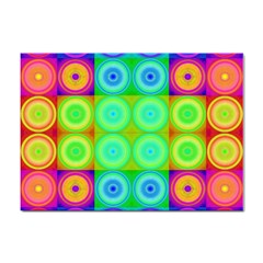 Rainbow Circles A4 Sticker 10 Pack