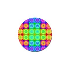 Rainbow Circles Golf Ball Marker 10 Pack