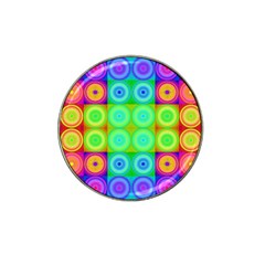 Rainbow Circles Golf Ball Marker (for Hat Clip)