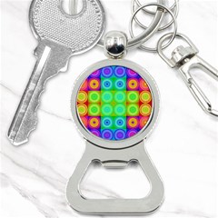 Rainbow Circles Bottle Opener Key Chain