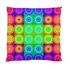 Rainbow Circles Cushion Case (two Sided) 