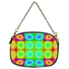 Rainbow Circles Chain Purse (two Sided) 